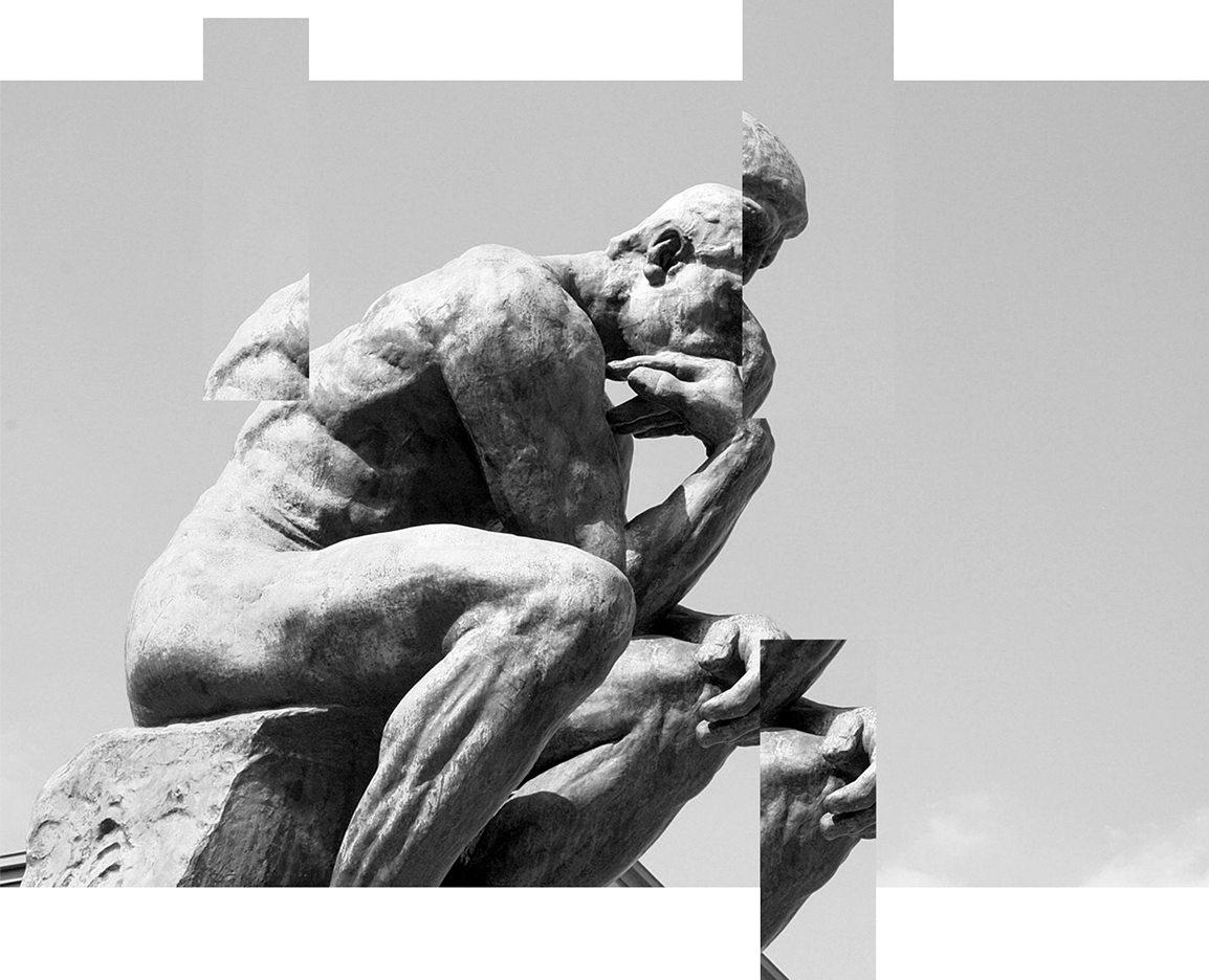 Photo de la statue du penseur