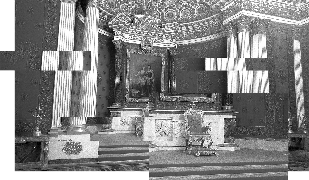 Photo d'un lieu empirique avec un trone
